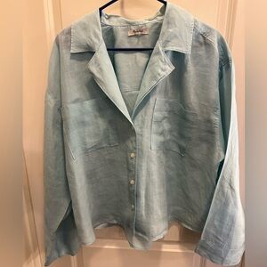 Madewell Soft Greenish Blue Shirt